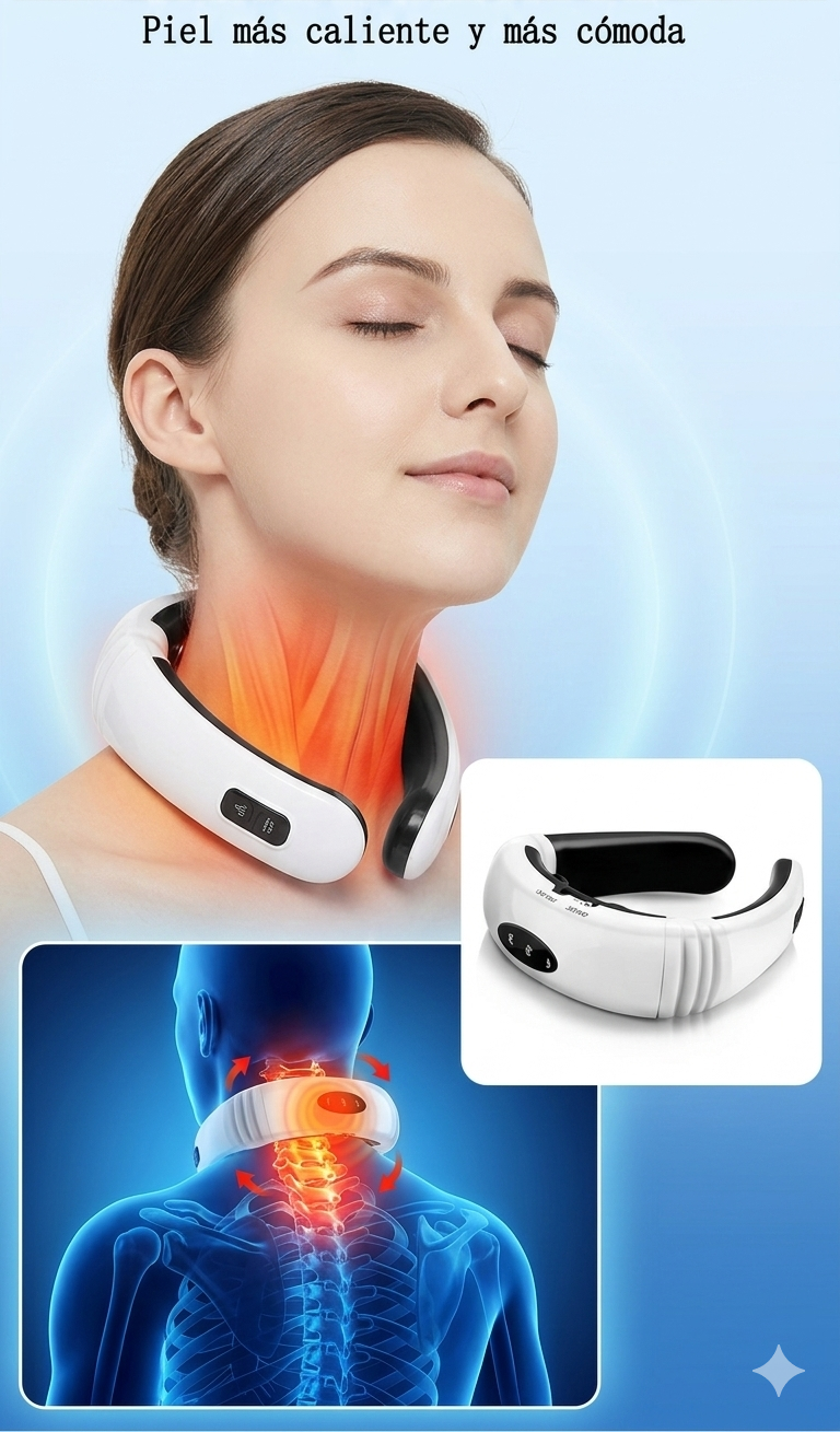 Masajeador cervical + parches dolor