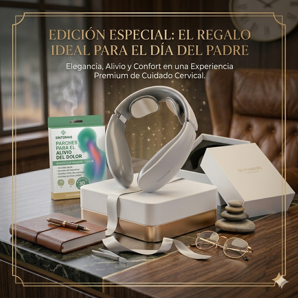 Masajeador cervical + parches dolor