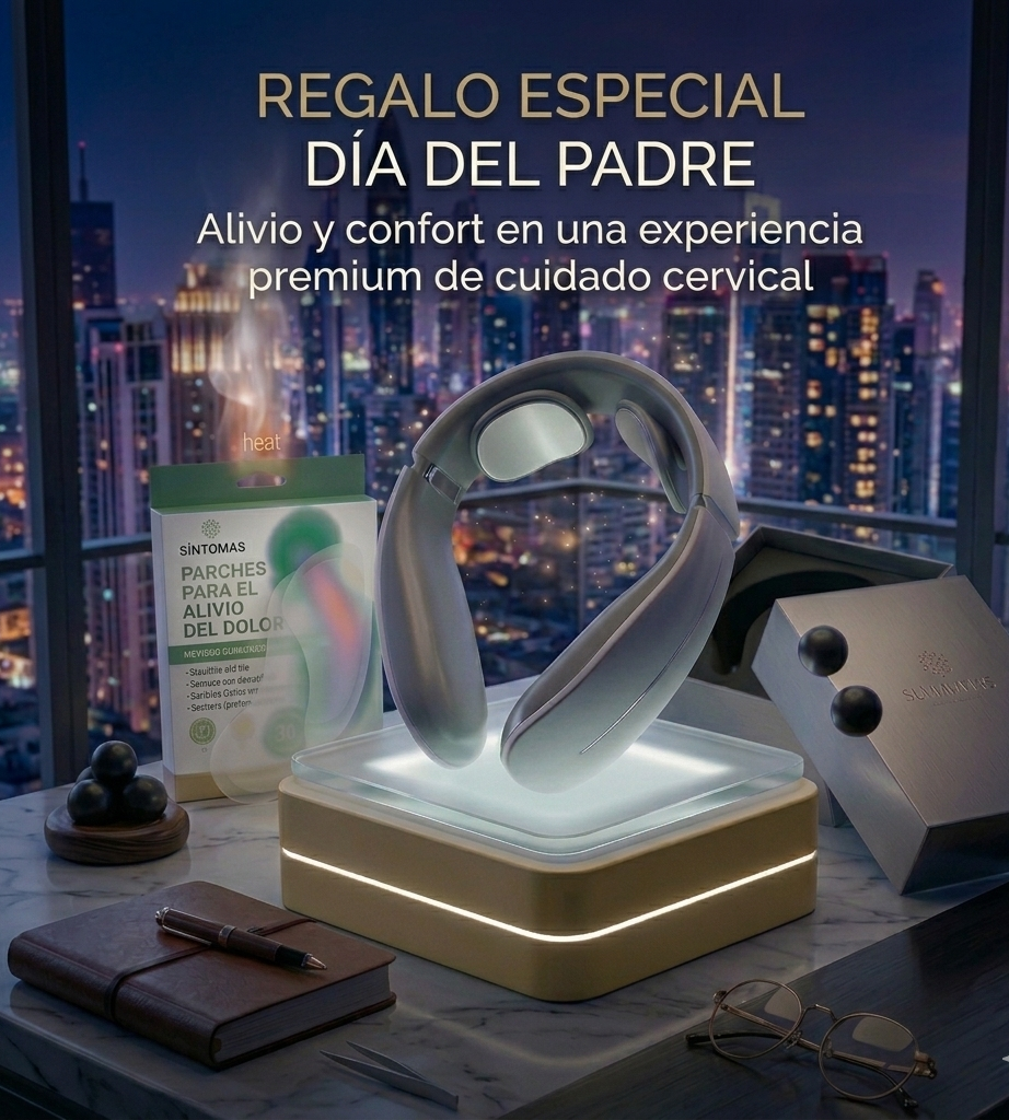 Masajeador cervical + parches dolor