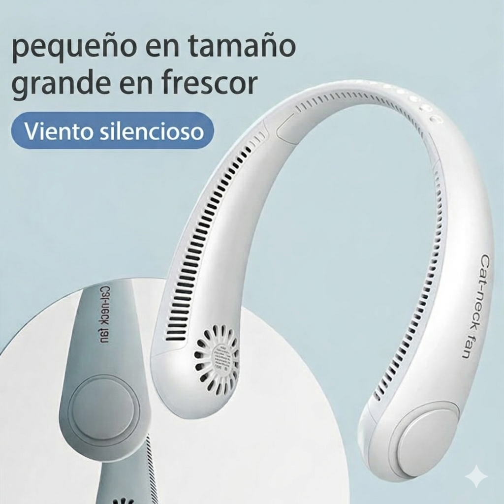 Ventilador de cuello portátil sin aspas
