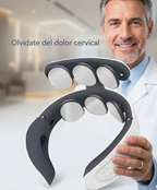 Masajeador térmico de columna cervical con 6 cabezales de masaje